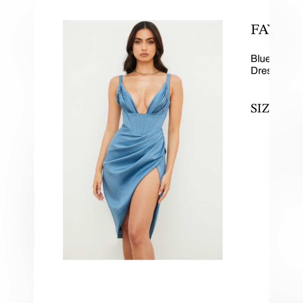 HOUSE OF CB midi blue dress